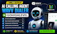 set up ai calling agent wavv dialer in gohighlevel