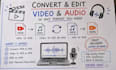 convert video to mp3, mp4 and other formats within 24 hours