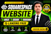 build squarespace website, design or redesign squarespace website, landing page