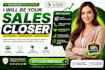 be your high ticket sales closer and b2b sales representative