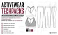 create sportswear and activewear tech pack for production