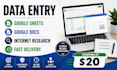 do google sheets and data entry