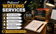 write book and ebook