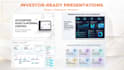 design an investor pitch deck presentation