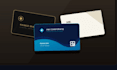 create a modern luxury business card design