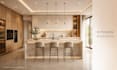 do kitchen interior design, realistic 3d render and model