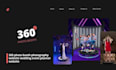 create 360 photo booth photography website wedding event planner website