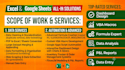 create microsoft excel spreadsheets with advanced formula and google sheets
