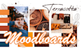 create an interior design fashion or brand moodboard