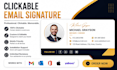 create clickable email signature HTML signature for gmail outlook apple mail