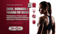fitness workout ebook, coaching workbook, and training guide pdf design in 24hrs