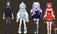 live2d vtuber models vtuber commission rig 2d vtuber vtuber avatar vtuber anime