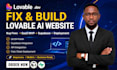 fix lovable ai website, lovable web app, lovable dev saas mvp in 24hours