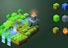 draw isometric pixel art pixel tileset, edit pixel art pixel game environment