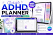 create clickable hyperlink adhd planner in canva