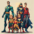 make a family superhero portraits for you
