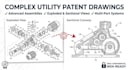 draft uspto utility patent drawings and technical illustrations
