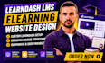 design elearning lms website on wordpress learndash lms, learndash lms website