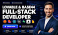 build lovable website base44 webapp as full stack web developer frontend backend
