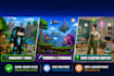 mod minecraft, terraria, starbound, and sims 4 with custom skins, maps