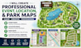 create professional event, location, and park maps