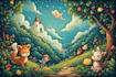 create custom illustration for childrens books cover