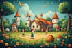 draw high quality childrens book illustration covers