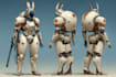 do sci fi character, robots and mecha