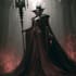 horror vampire lord queen character desing