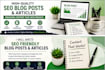 write SEO blog posts and articles that rank on google