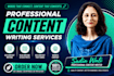 write SEO blog posts and articles