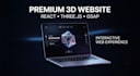build a premium 3d interactive website with three js and react