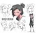 illustrate anime outfit reference sheet