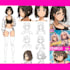 make anime reference sheet with poses
