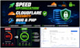 optimize website speed, setup cloudflare security and fix web errors
