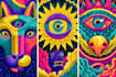 make amazing dark art, psychedelic stoner illustration