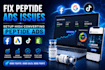fix peptide ads issues setup compliant peptide facebook ads google ads tiktok