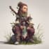 create fantasy character game concept for game or book