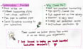 handwrite notes and letters