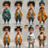 design cute cartoon characters