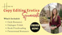 copy and line edit, romance or erotic, proofread novel as a book editor