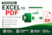convert excel to PDF with accurate formatting