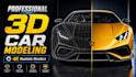 do 3d modeling, 3d car rendering, automotive render in blender