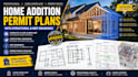 prepare home addition permit plans with structural and mep drawings blueprint