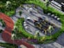 design public park, urban landscape, and green space cgi visualization