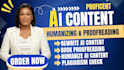 proofread, rewrite ai, humanize your ai generated text and convert ai to human
