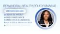 create behavioral health policy manuals and omi documents