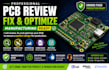 review, fix and optimize your pcb design for manufacturing