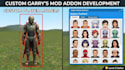 develop custom garrys mod addon port characters npcs and player models