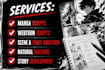 write a manga or webtoon script